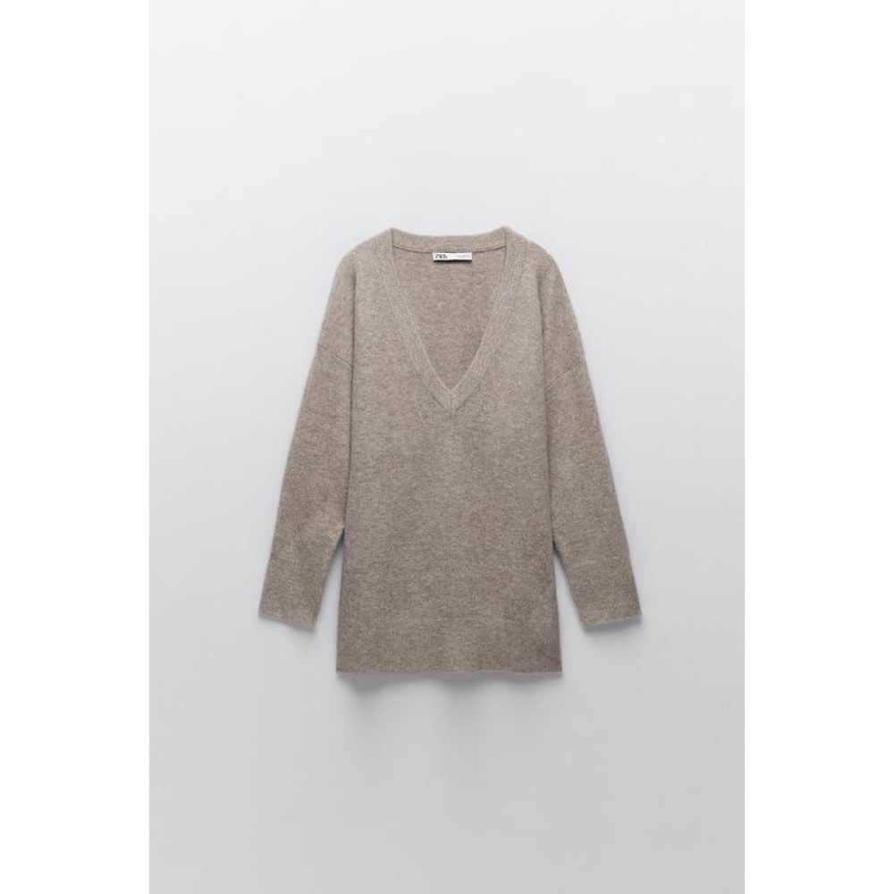 ZARA OVERSIZED KNIT SWEATER - Picture 2 of 13
